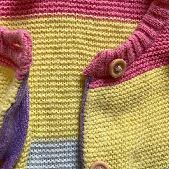 FREE w/ Purchase Joe Fresh 3T Cardigan Multicolor Striped Kids Sweater - Picture 12 of 16